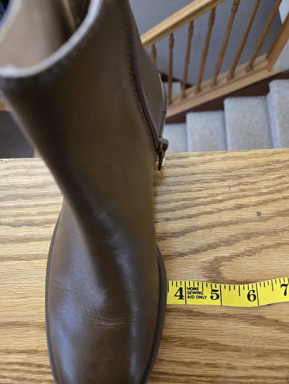 Stuart Weitzman Brown Leather Ankle Boots - Size 4 - Picture 13 of 13